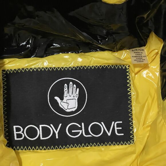 Body Glove Jacket Women Small Yellow Puffer Duck Down Face Hood Zip Up Dandelion - Picture 4 of 13